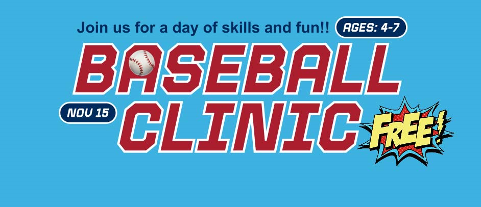 Free Baseball Clinic for Ages 4-7